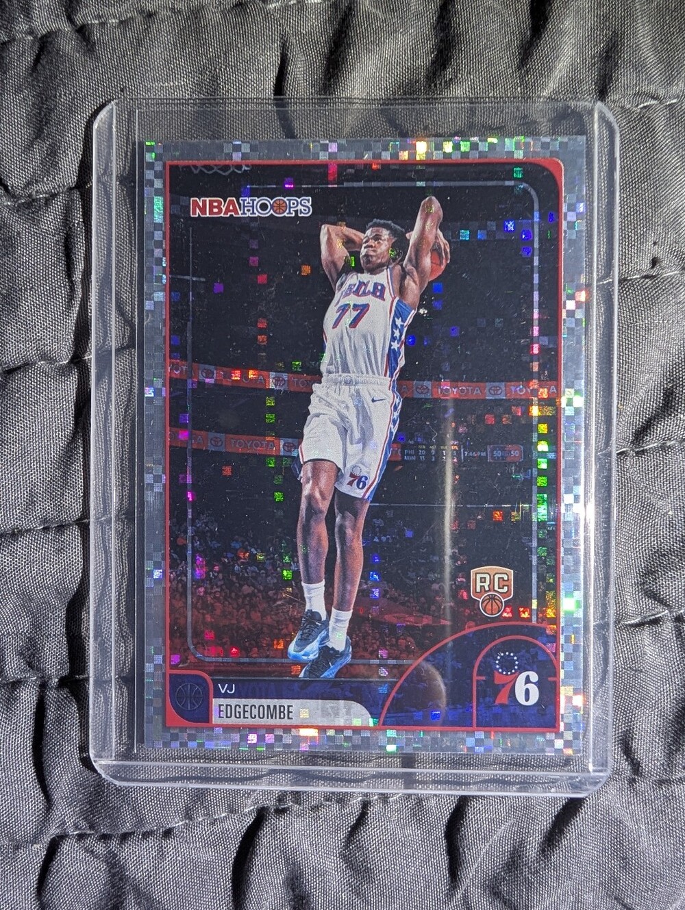VJ Edgecombe #203 Rainbow Foilboard SSP (RC) PIXEL BURST 2026 NBA Hoops